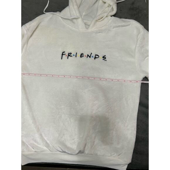 NWT Friends extra soft white/beige hoodie, Size M - Picture 3 of 8